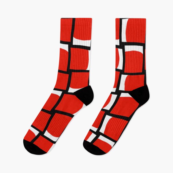 Item preview, Red, White and Black Abstract Pattern designed and sold by Poetic Patterns Studio.