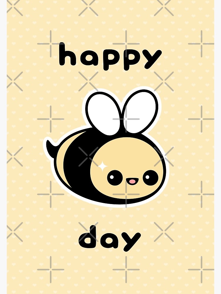 Thumbnail 2 of 2, Greeting Card, Cute Bee Birthday designed and sold by sugarhai.