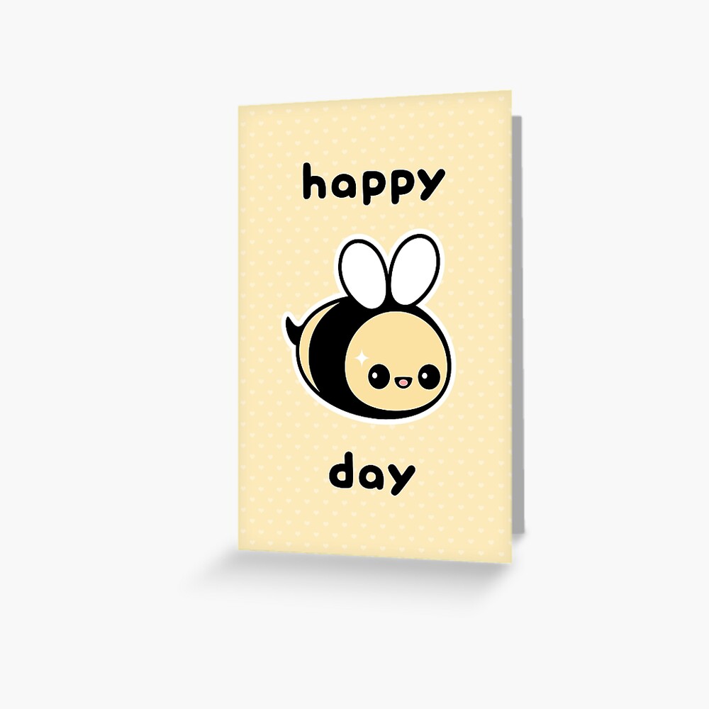 Cute Bee Birthday Greeting Card