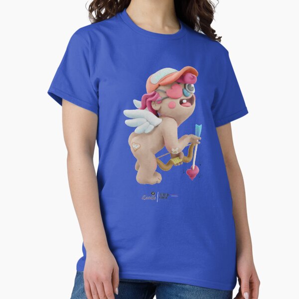 Stupid Cupid, cupido de plastilina del día de San Valentín Camiseta clásica