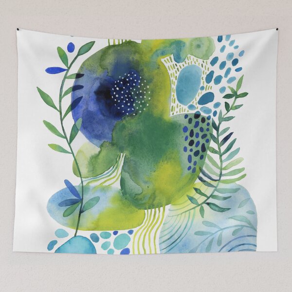 Item preview, Pebbled Pond in Aqua Hues designed and sold by Janet Broxon.