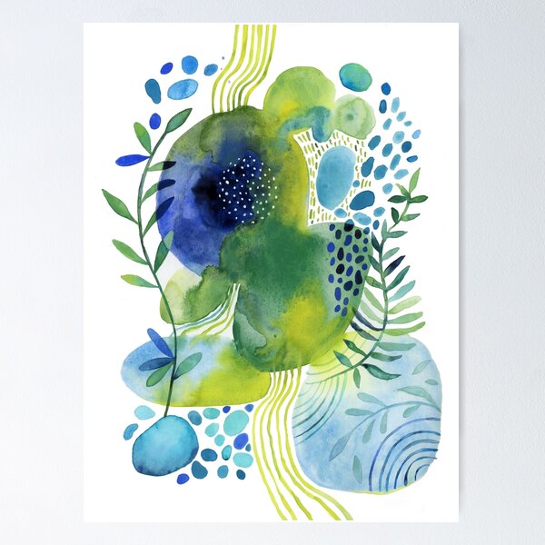 Item preview, Pebbled Pond in Aqua Hues designed and sold by Janet Broxon.