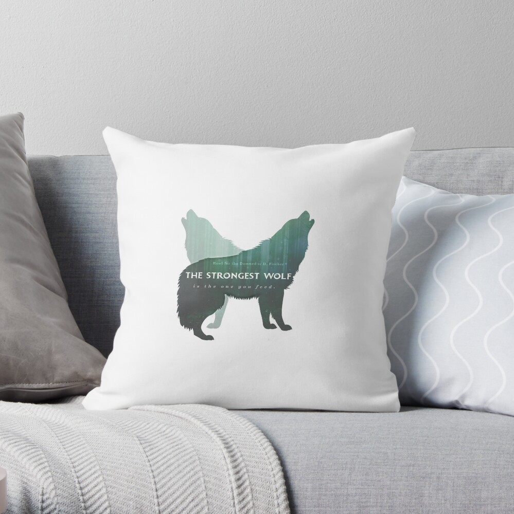 Howl for the Damned Throw Pillow