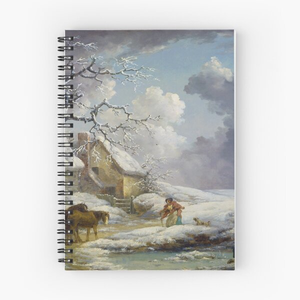 Item preview, Winter Landscape by George Morland (1790) designed and sold by allhistory.