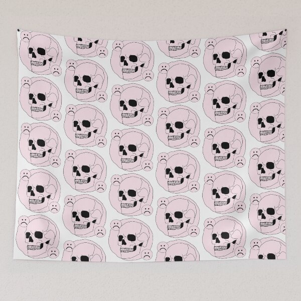 Item preview, Moral tycoon - Pink sad skull designed and sold by Moral Tycoon.