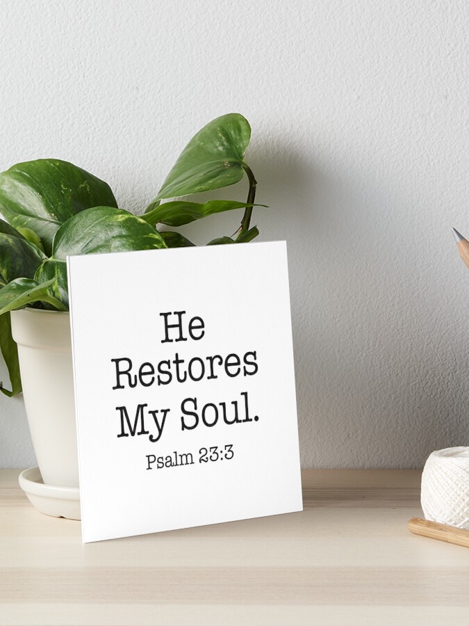 He Restores My Soul Prayer Blanket - Psalm 23:3 – Eternal Gift Store