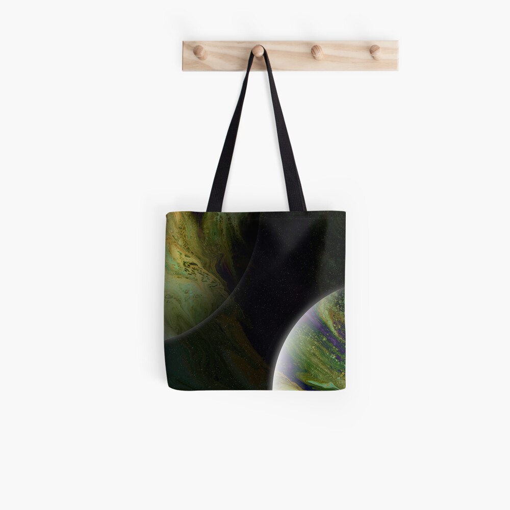Approaching Conjunction: Outer Space Planet Art Tote Bag
