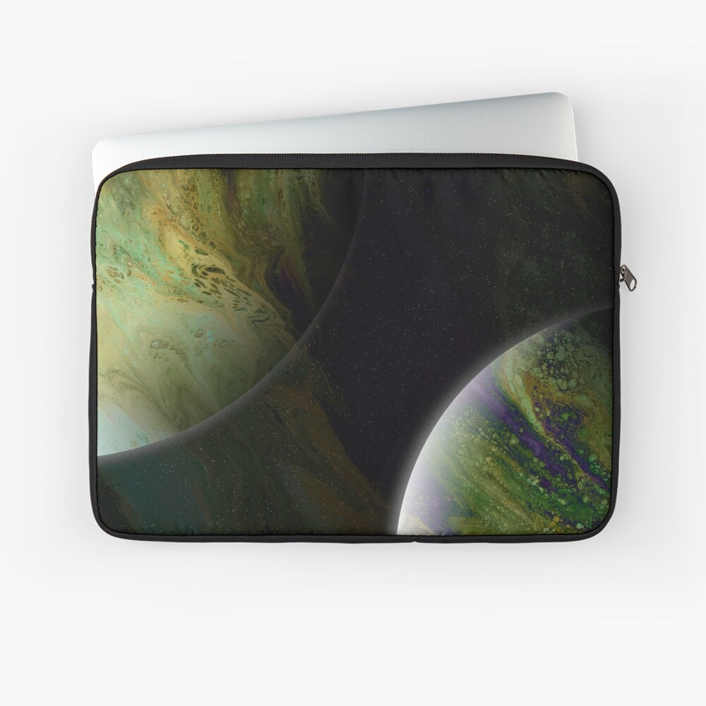 Approaching Conjunction: Outer Space Planet Art Laptop Sleeve