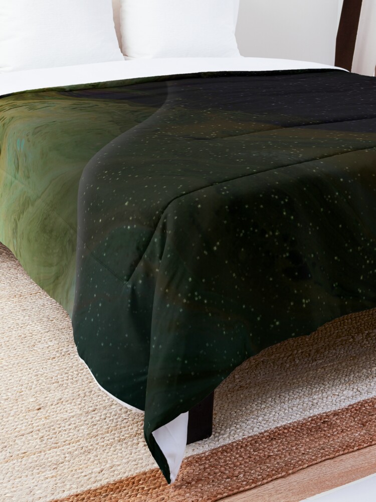 Alternate view of Approaching Conjunction: Outer Space Planet Art Comforter