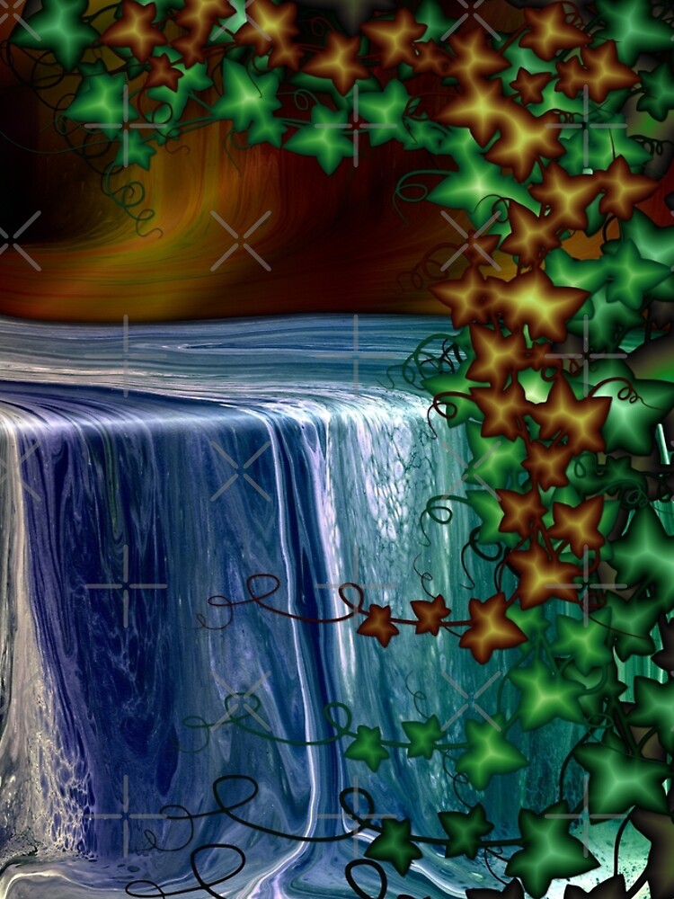 Forest Waterfall by kerravonsen