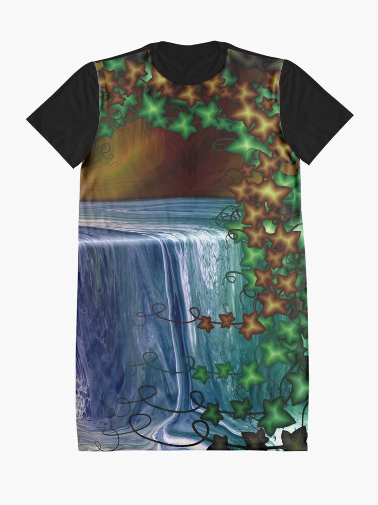 Alternate view of Forest Waterfall Graphic T-Shirt Dress