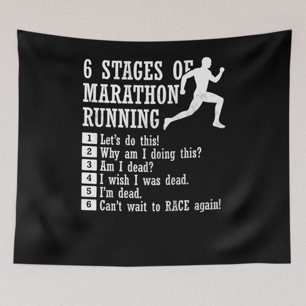 Item preview, 6 Stages Of Marathon Running designed and sold by TooFlyDesign.