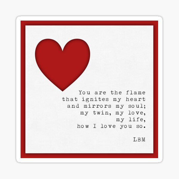 Twin Flame Sticker