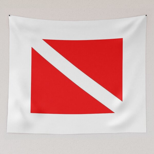 Item preview, Diver Down Flag Scuba Diver Deep-sea Diving  designed and sold by prohockeylabs.