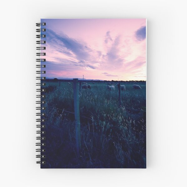 Item preview, Fading light over pasture near Rangiora designed and sold by Elaine Stevenson.