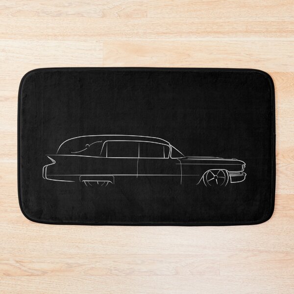 Item preview, 1960 Cadillac Hearse - profile stencil, white designed and sold by mal-photography.