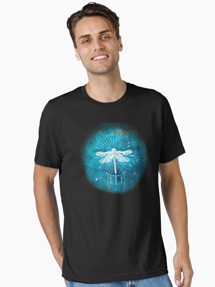 Thumbnail 1 of 7, Essential T-Shirt, Cosmic Boho Dragonfly designed and sold by jitterfly.