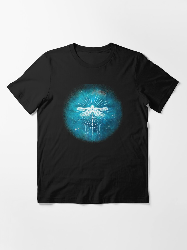 Thumbnail 2 of 7, Essential T-Shirt, Cosmic Boho Dragonfly designed and sold by jitterfly.