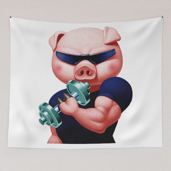 Item preview, Muscular pig designed and sold by Rickann.