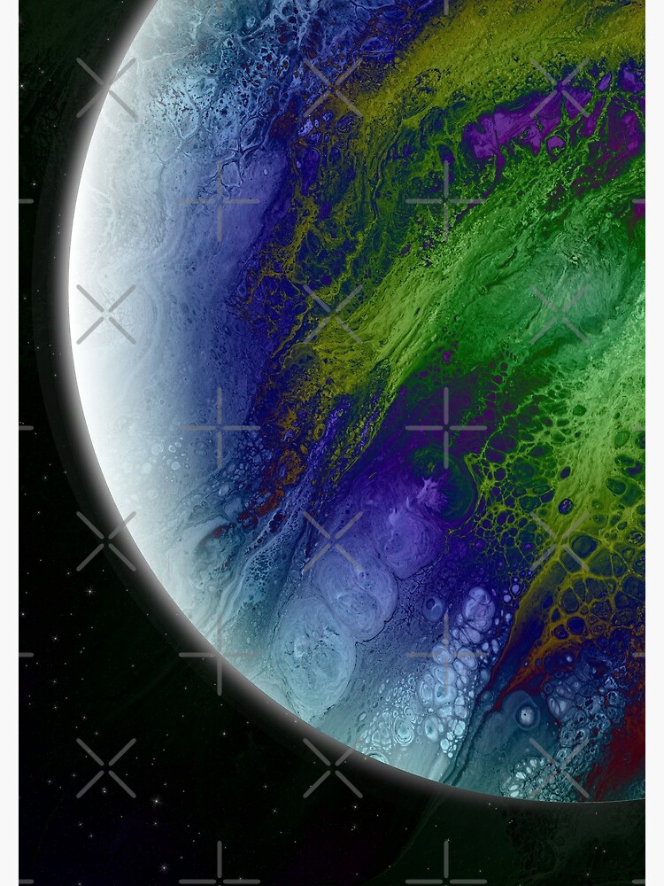 Planet Beta: Outer Space Planet Art by kerravonsen