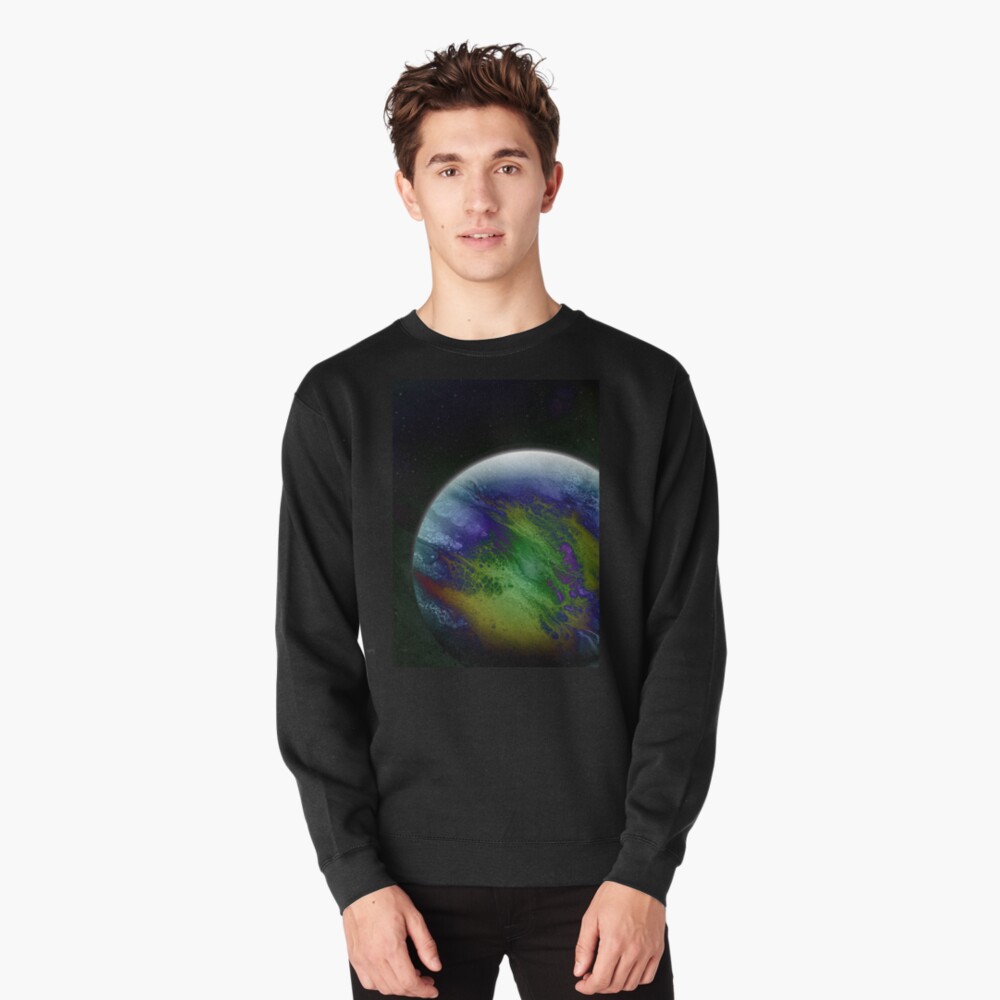 Planet Beta: Outer Space Planet Art Pullover Sweatshirt
