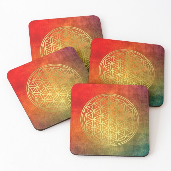 Item preview, Sacred Geometry Golden Flower of Life designed and sold by Bluepress.