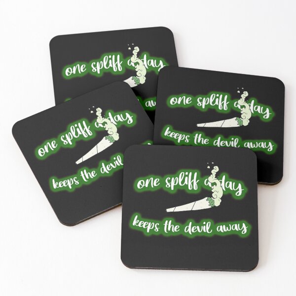 Item preview, One Spliff a Day Keeps The Devil Away designed and sold by Green Corner.