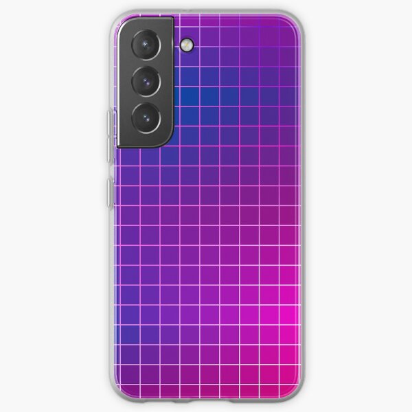 Pink Purple Blue Ombre Squares Samsung Galaxy Soft Case