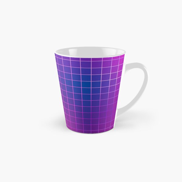 Pink Purple Blue Ombre Squares Tall Mug