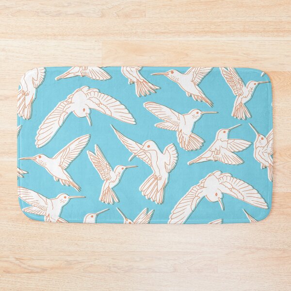 Item preview, Blue Riso Hummingbirds designed and sold by Carolina Diaz.