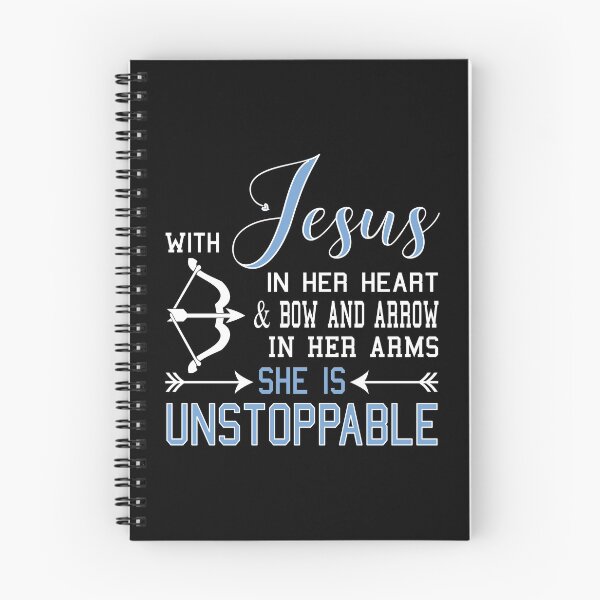 Item preview, WITH JESUS IN HER HEART & BOW ARROW ARMS SHE Is product designed and sold by nikkidawn74.