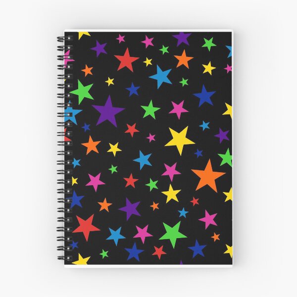 Item preview, Twinkle Twinkle Colorful Stars in the Black Night Sky designed and sold by VintageStyle.