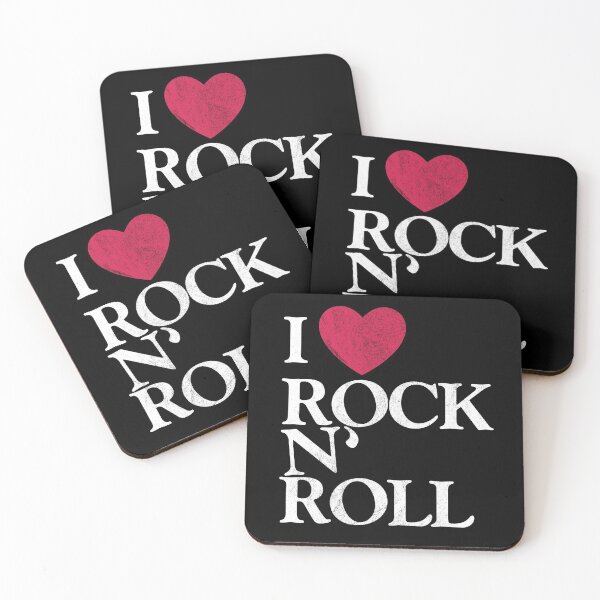 Item preview, I Love Rock and Roll Retro, Vintage, Distressed Design – Rock and Roll Music Lover Gift designed and sold by Kara515.