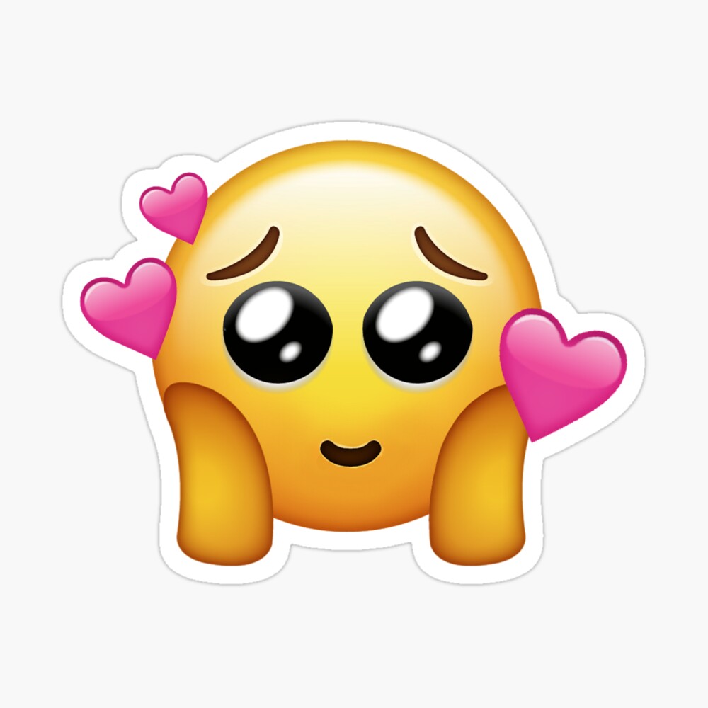 cute wholesome emoji - hearts\