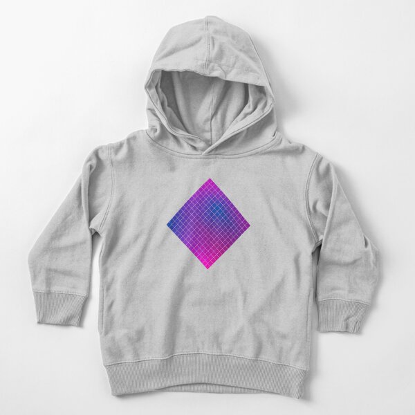 Pink Purple Blue Ombre Squares Toddler Pullover Hoodie