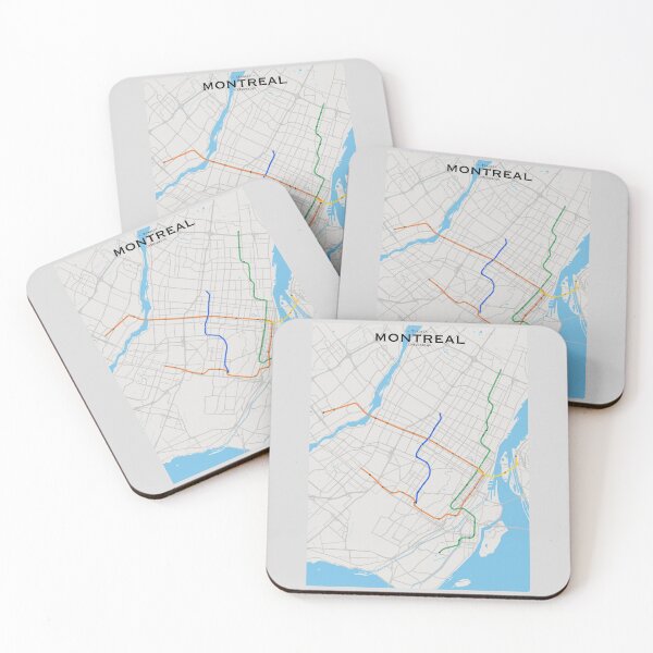 Item preview, Montreal Transit Map designed and sold by CPTVDesign.