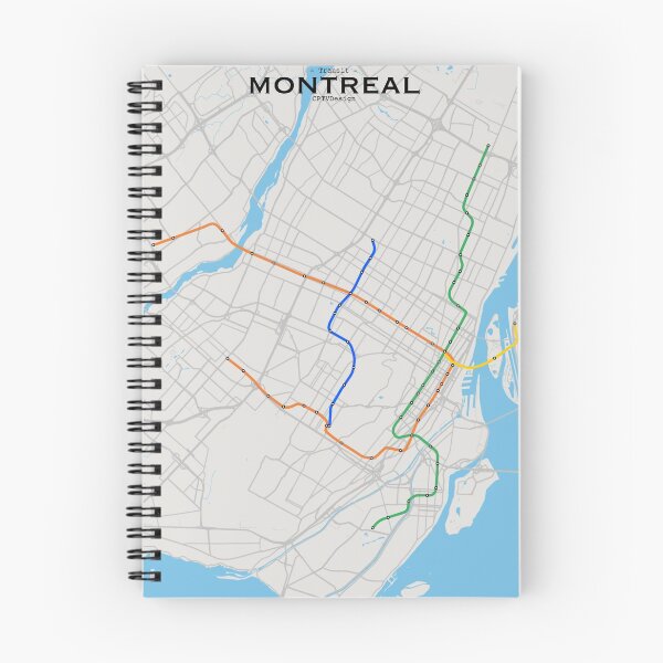 Artikelvorschau, Montreal Transit Karte entworfen und verkauft von CPTVDesign.
