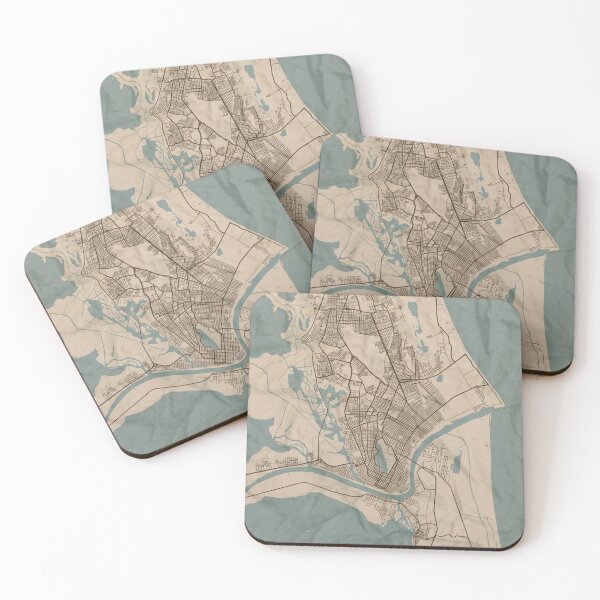 Item preview, Tampico Sepia Map designed and sold by CPTVDesign.