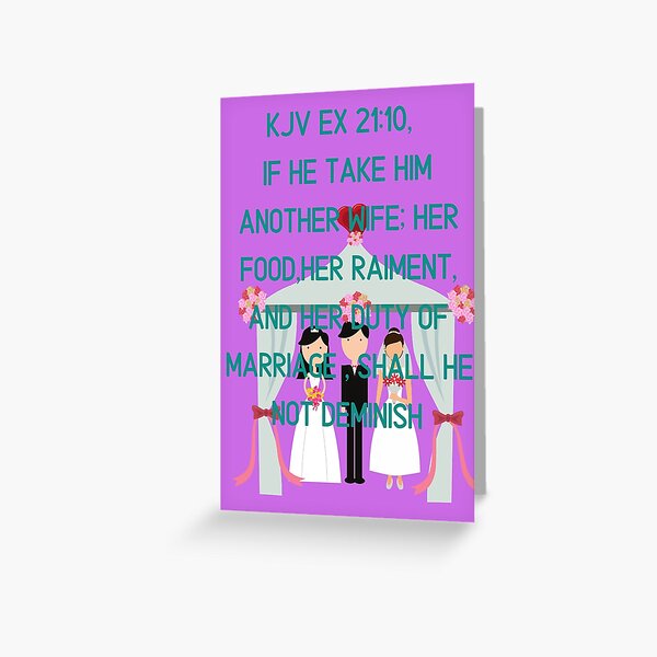Ex 21:10 Greeting Card