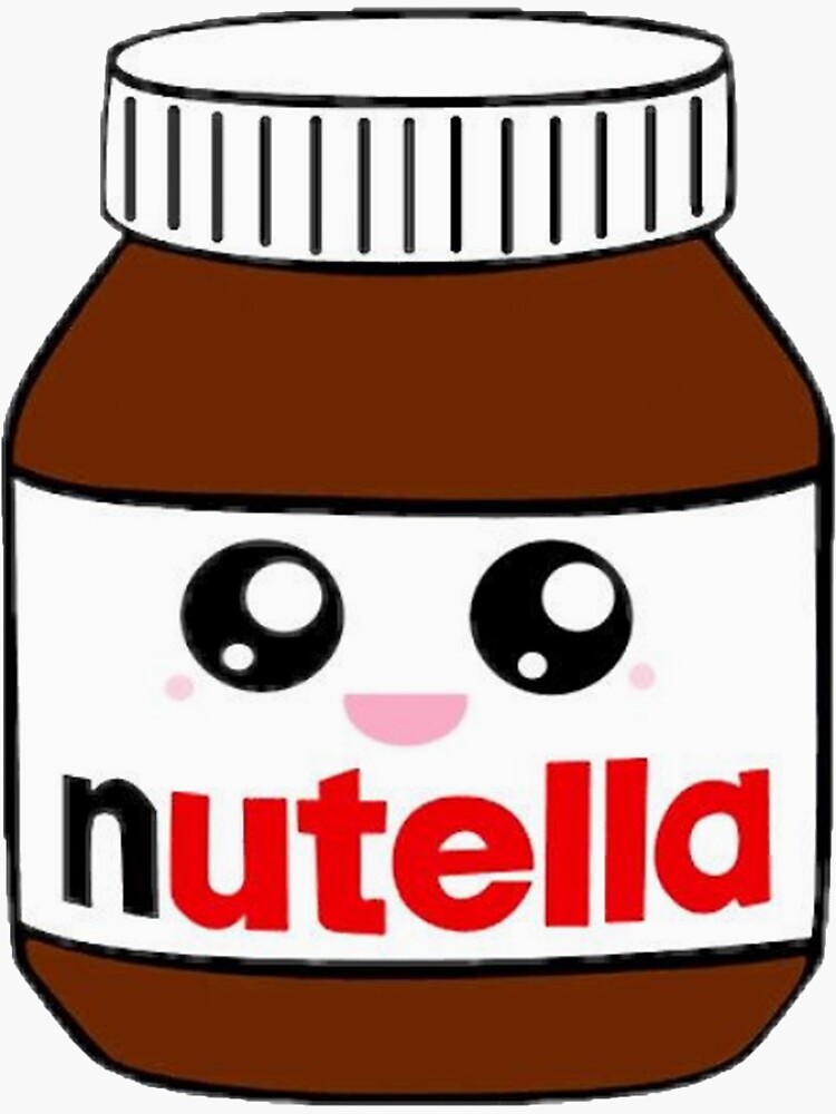 "Cute Nutella Cartoon" Sticker by FHendriks | Redbubble