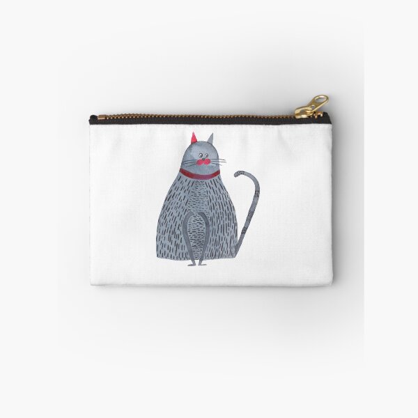 Item preview, Funny grey watecolor cat designed and sold by Marfalomeo.