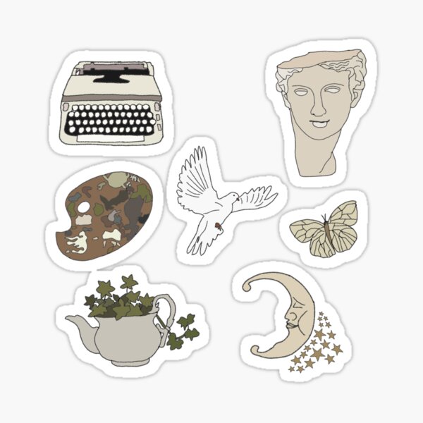 soft artsy sticker pack sticker for sale by sunflwrmike7 redbubble