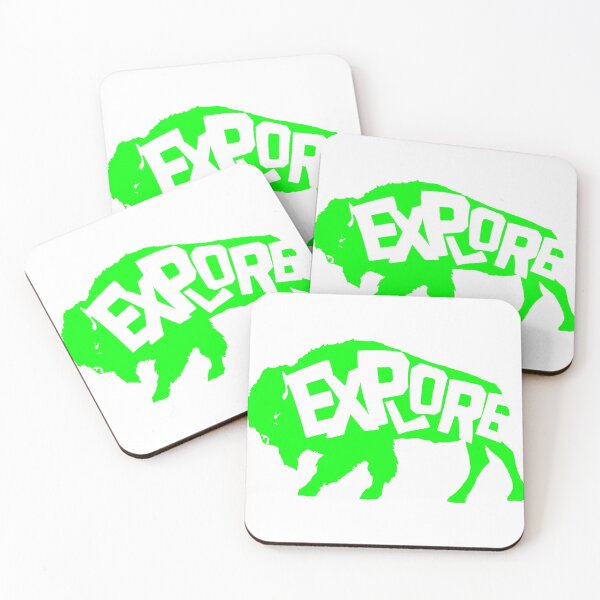 Item preview, Buffalo Explore - green designed and sold by ScapegoatPrints.