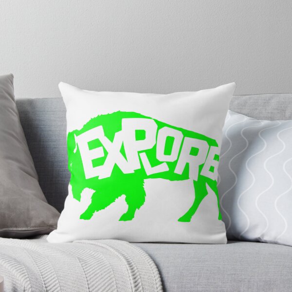 Item preview, Buffalo Explore - green designed and sold by ScapegoatPrints.