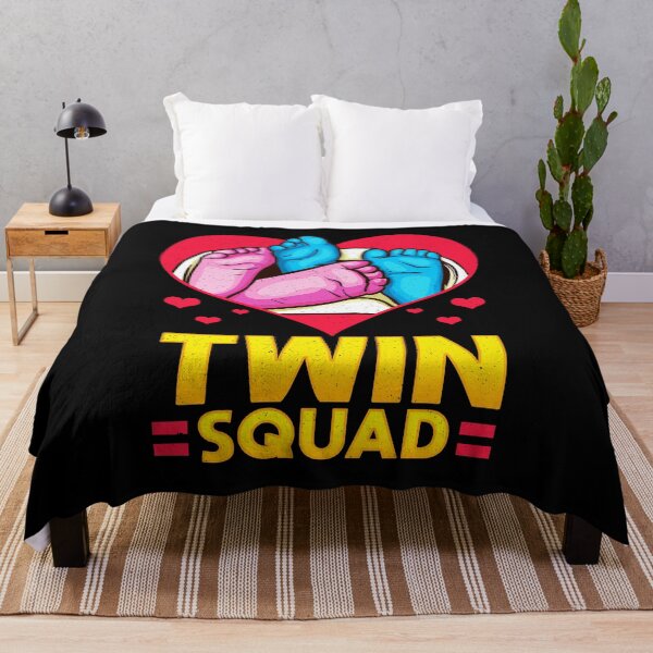 Item preview, Cute Twin Squad Twinning Baby Feet Announcement designed and sold by perfectpresents.