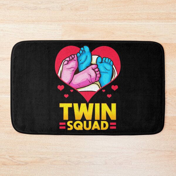 Item preview, Cute Twin Squad Twinning Baby Feet Announcement designed and sold by perfectpresents.