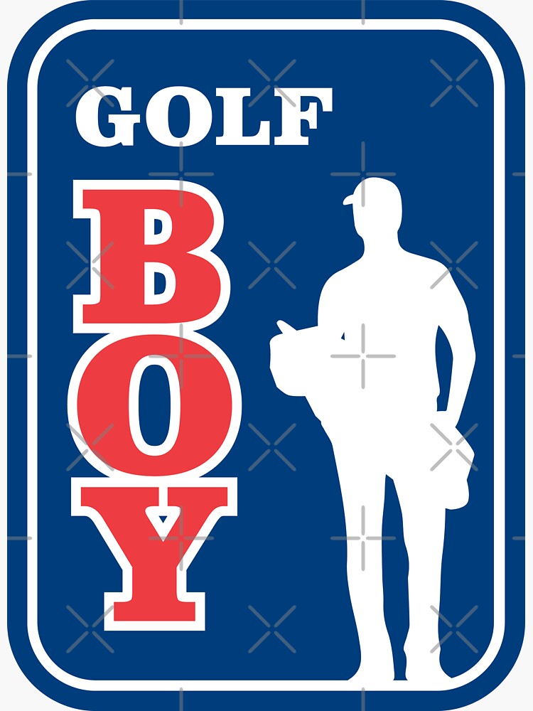 "GOLF BOY PGA GOLFER JOKE NOVELTY FUNNY" Sticker for Sale by