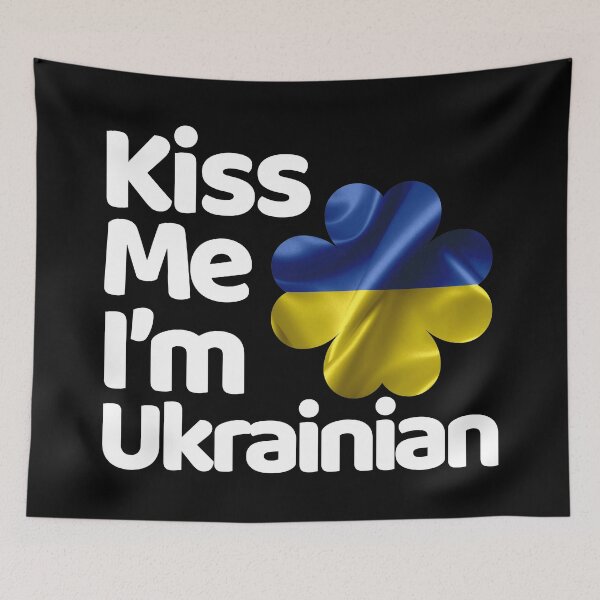 Item preview, Kiss Me I am Ukrainian from Ukraine designed and sold by elhefe.