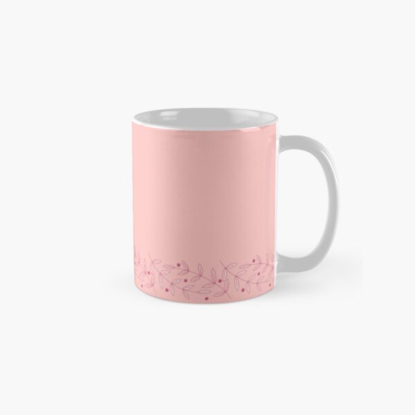Aleiah Flower Collection Spring Seamless Border Surface Pattern Classic Mug