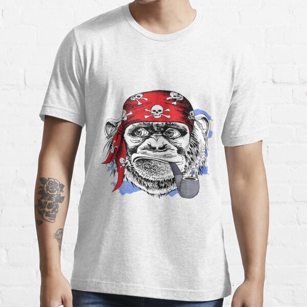 Monkey With Pipe T-Shirts | Redbubble